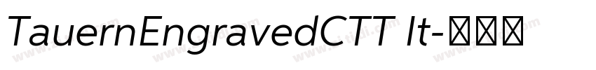 TauernEngravedCTT It字体转换